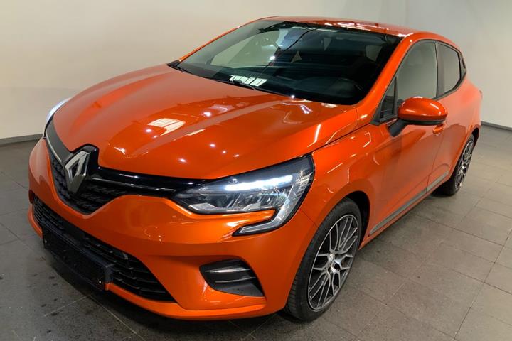 Orange Renault Clio V fra 2020 set udefra