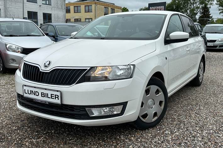Hvid Skoda Rapid fra 2014