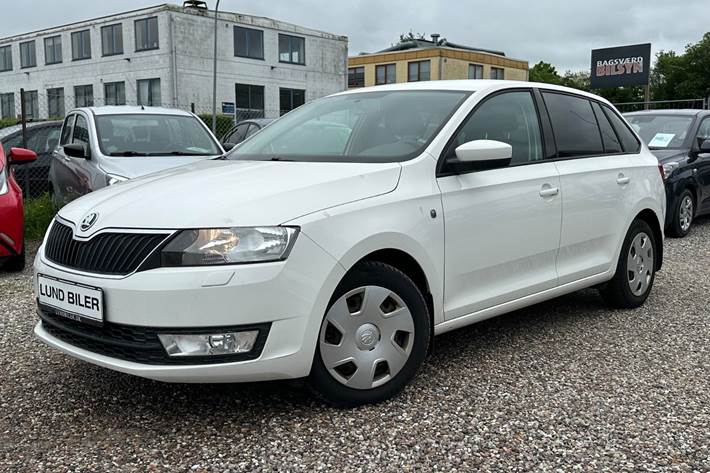 Hvid Skoda Rapid fra 2014