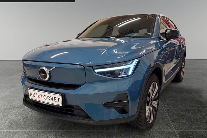 Blå Volvo C40 fra 2022
