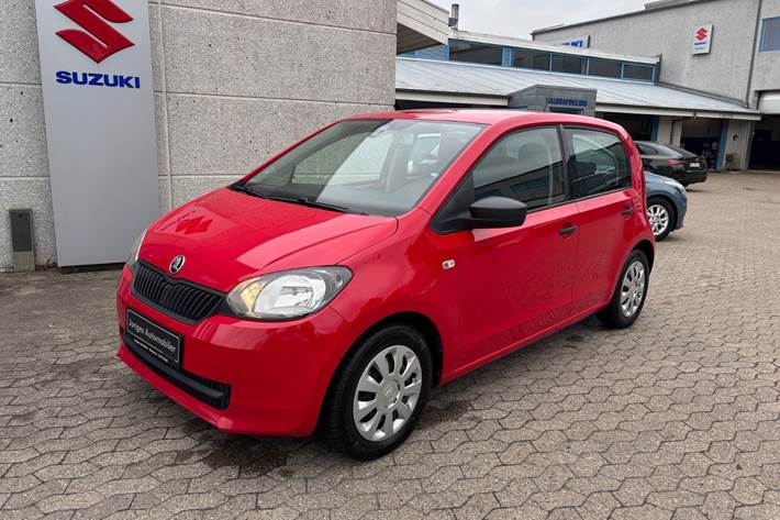 Rød Skoda Citigo fra 2016