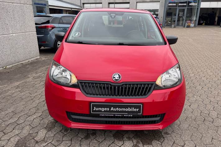 Rød Skoda Citigo fra 2016