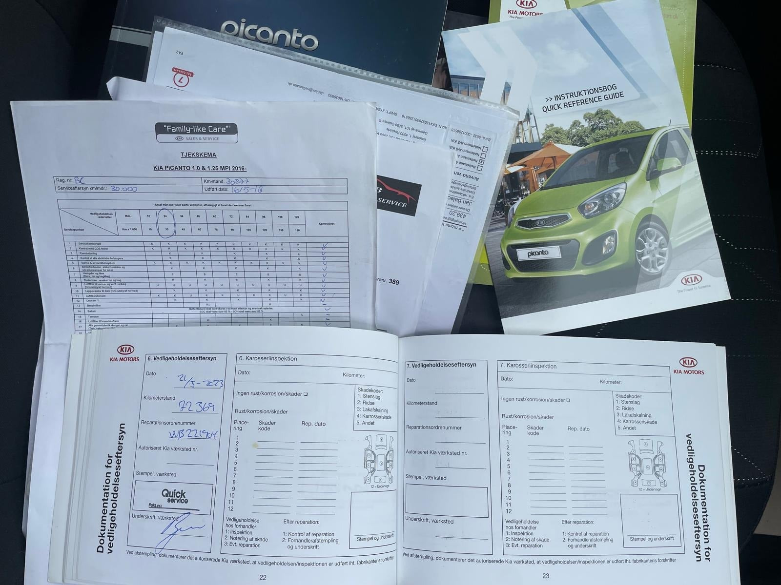 Hvid Kia Picanto fra 2016