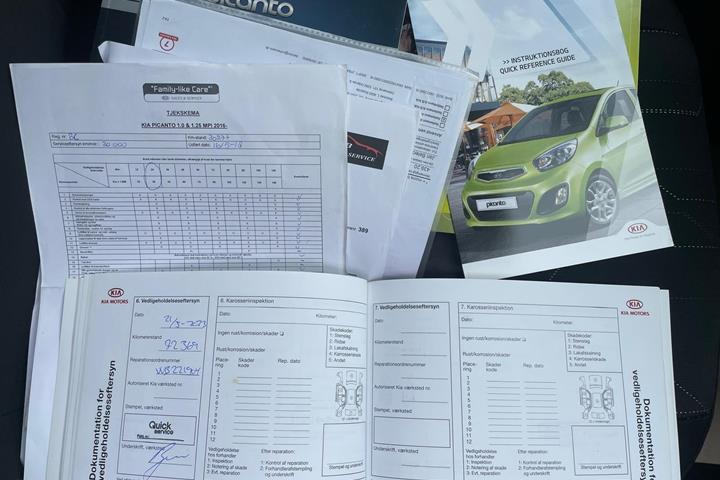 Hvid Kia Picanto fra 2016