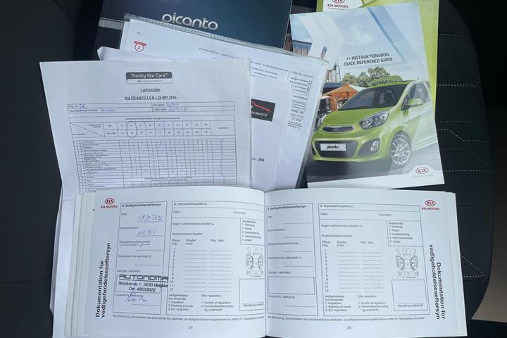 Hvid Kia Picanto fra 2016