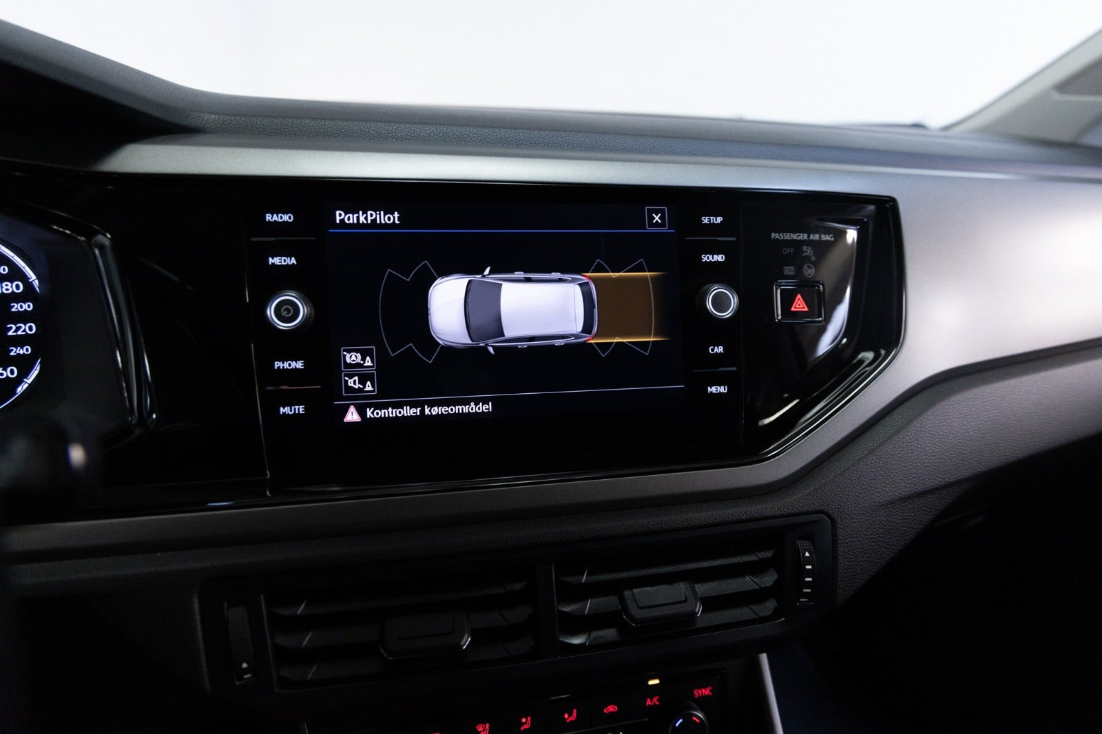 Sort VW Polo fra 2018