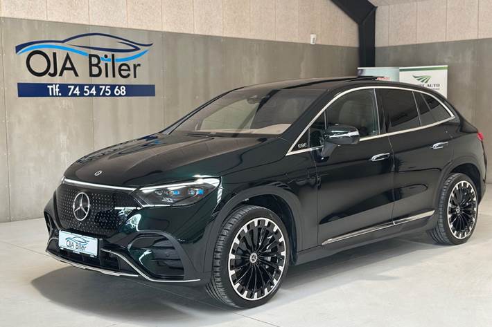 Grøn Mercedes EQE350 SUV fra 2025