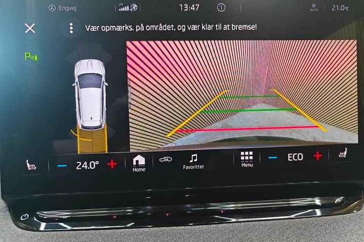 Grå Skoda Enyaq fra 2022