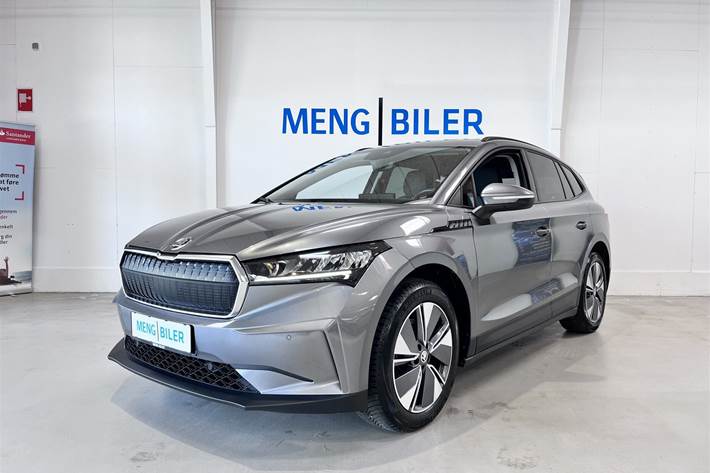 Grå Skoda Enyaq fra 2022