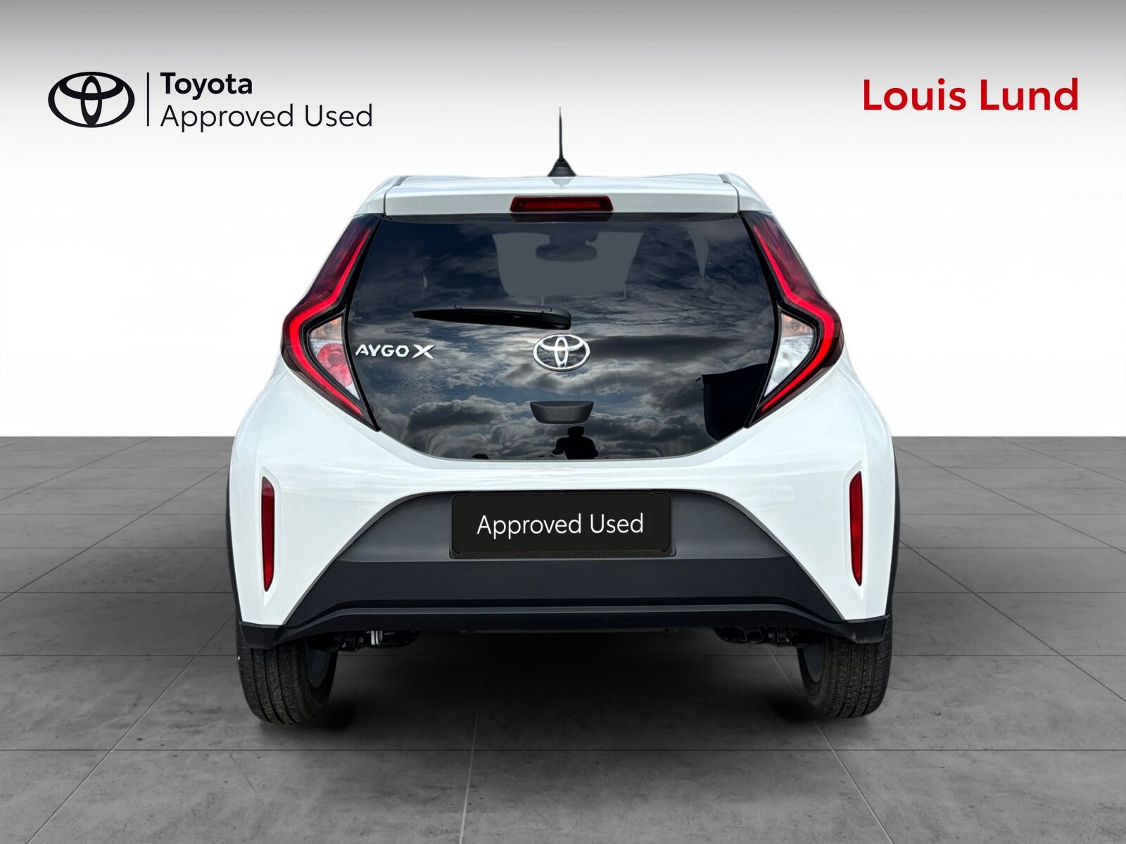 Hvid Toyota Aygo X fra 2025