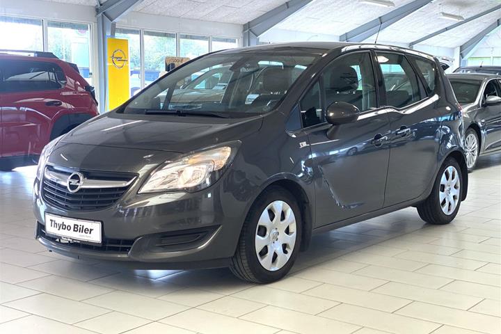 Grå Opel Meriva fra 2014 set udefra