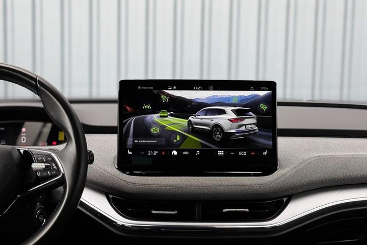 Grøn Skoda Enyaq fra 2022