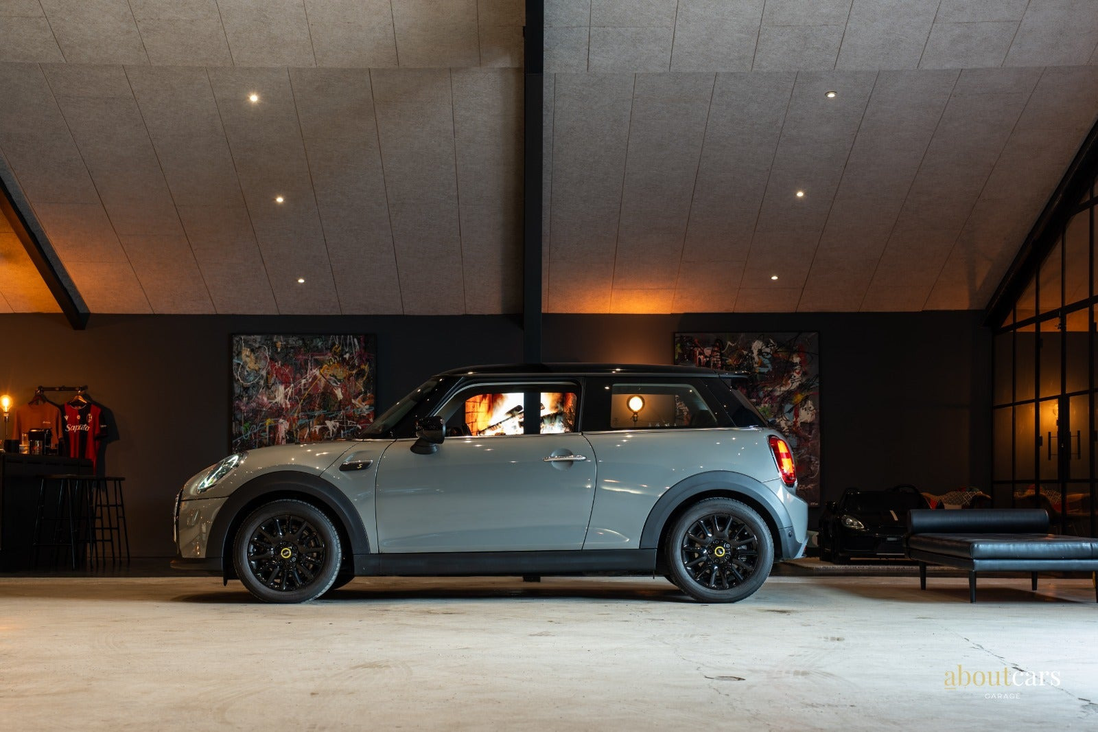 Grå Mini Cooper SE fra 2022