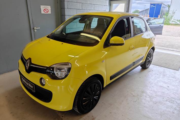 Gul Renault Twingo fra 2014