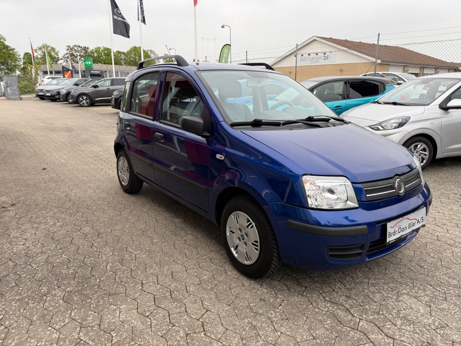 Blå Fiat Panda fra 2008