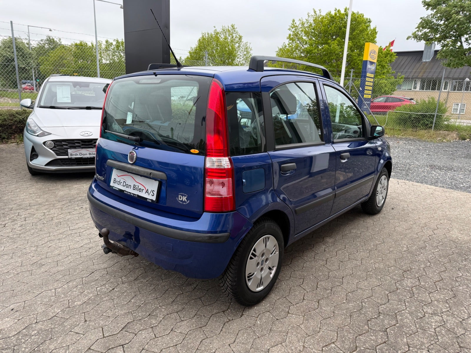 Blå Fiat Panda fra 2008