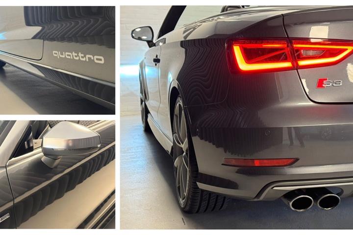 Grå Audi S3 fra 2015