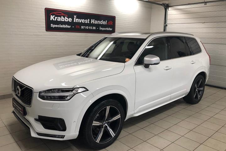 Hvid Volvo XC90 fra 2017 set udefra