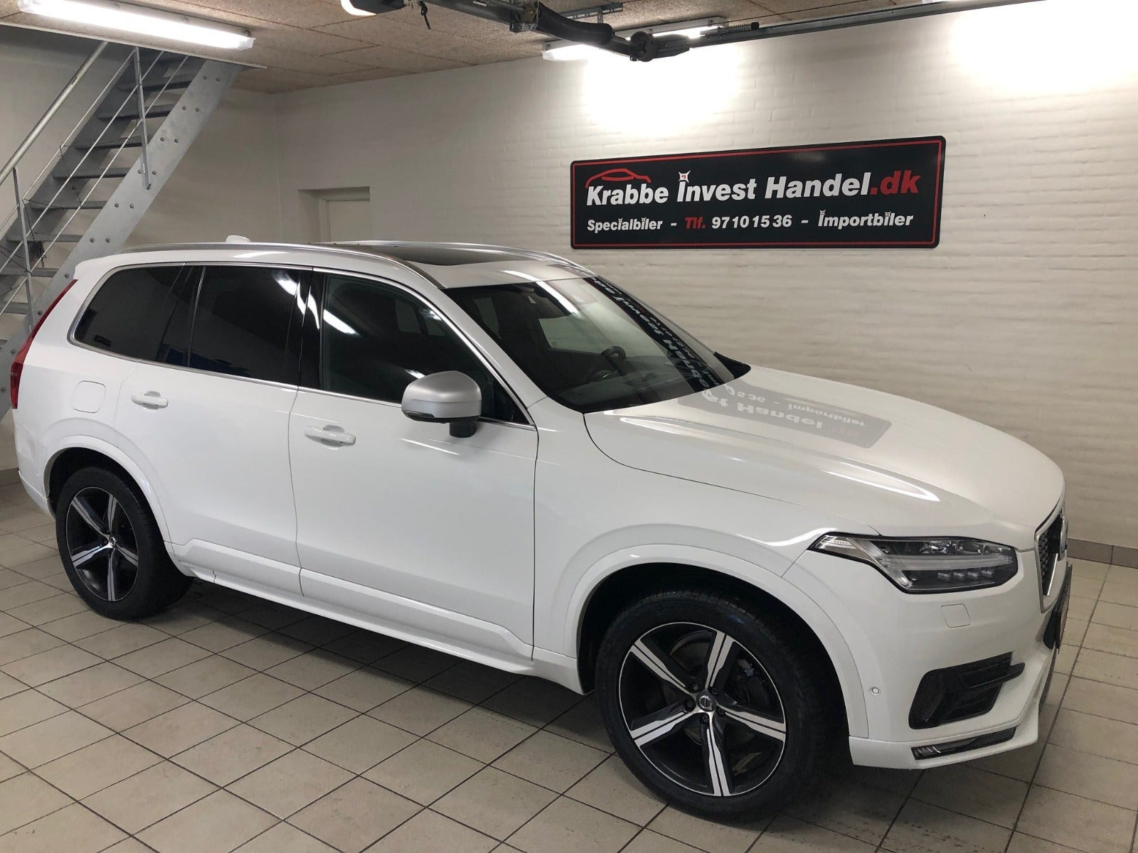 Hvid Volvo XC90 fra 2017