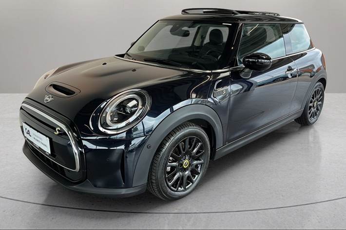 Blå Mini Cooper SE fra 2022