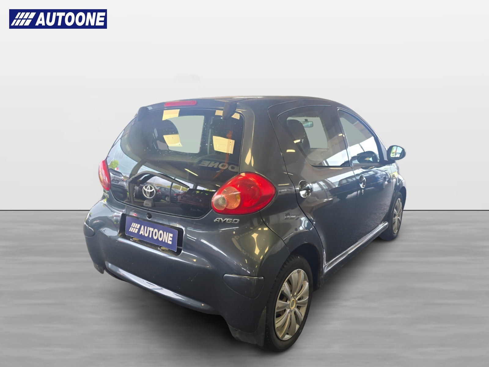 Sort Toyota Aygo fra 2008
