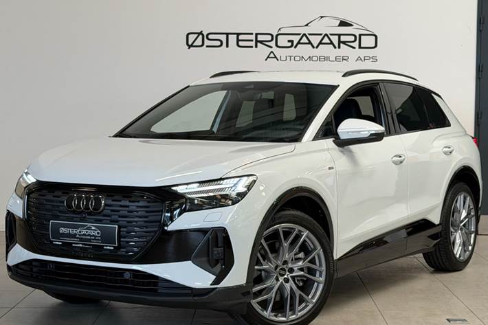Hvid Audi Q4 e-tron fra 2024