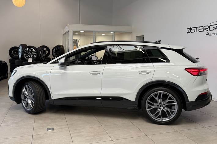 Hvid Audi Q4 e-tron fra 2024