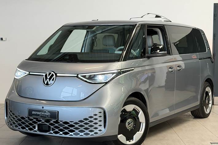 Grå VW ID.Buzz fra 2025 set udefra