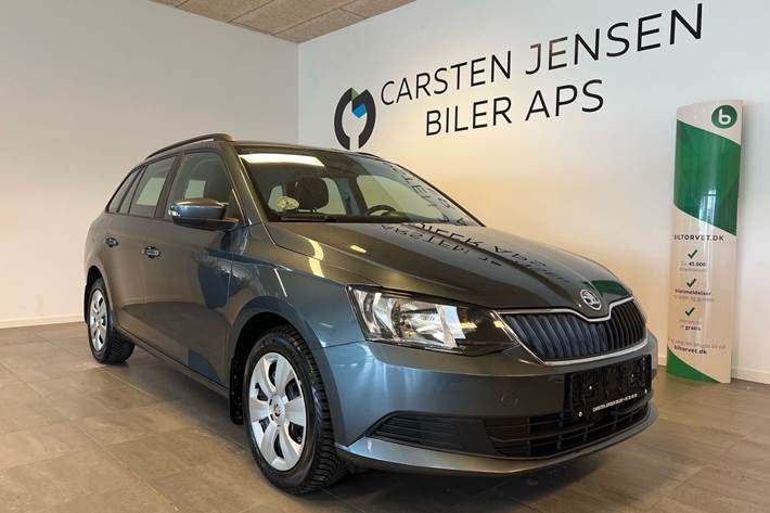 Grå Skoda Fabia fra 2015