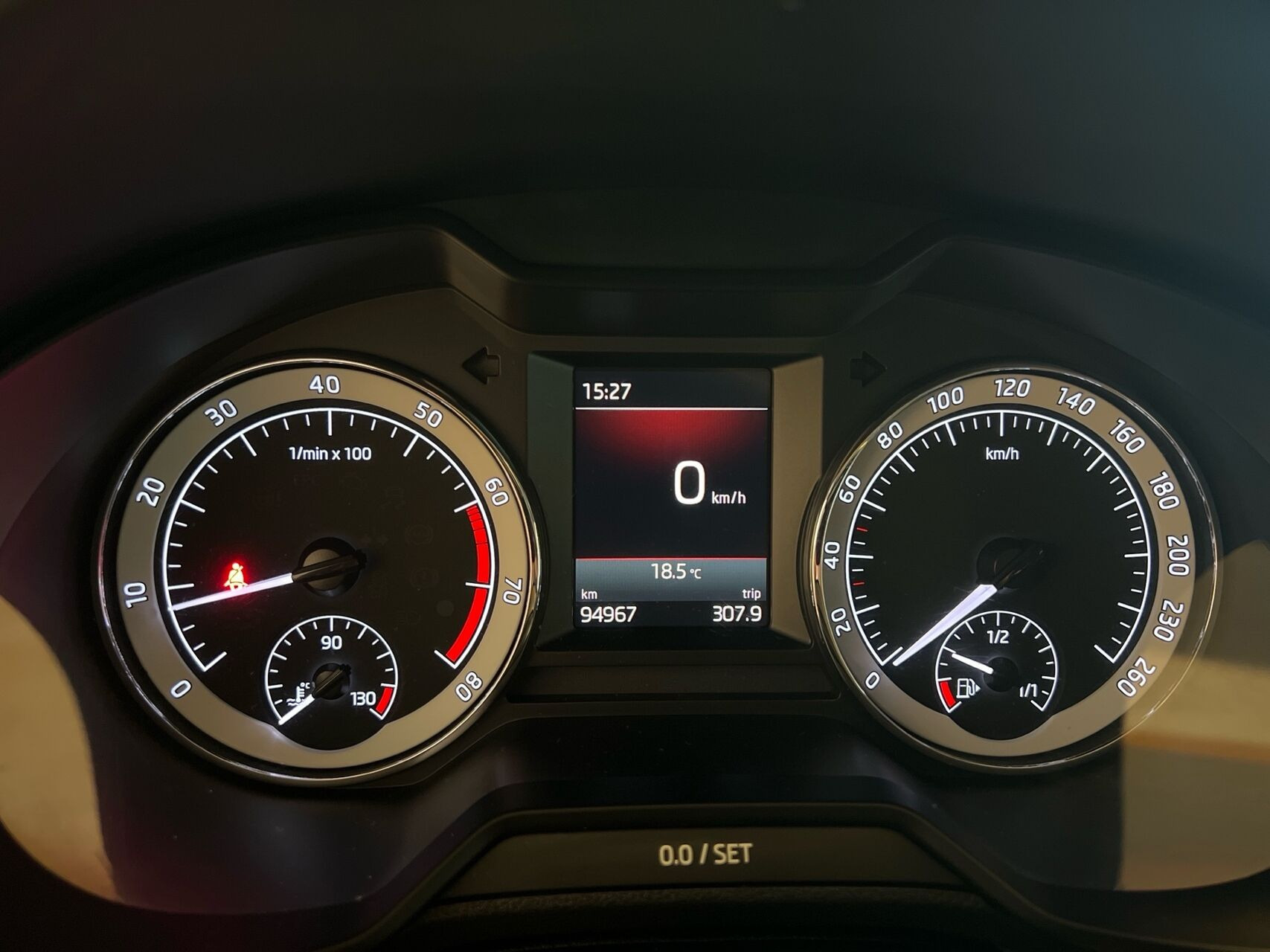 Hvid Skoda Octavia fra 2018