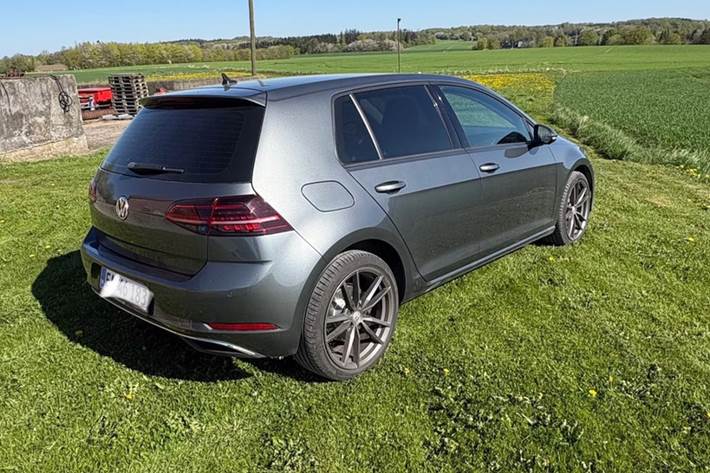 Grå VW Golf VII fra 2019