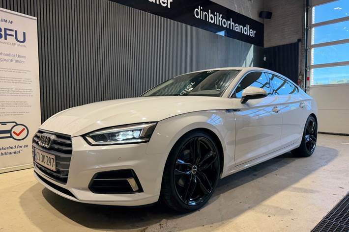 Hvid Audi A5 fra 2018