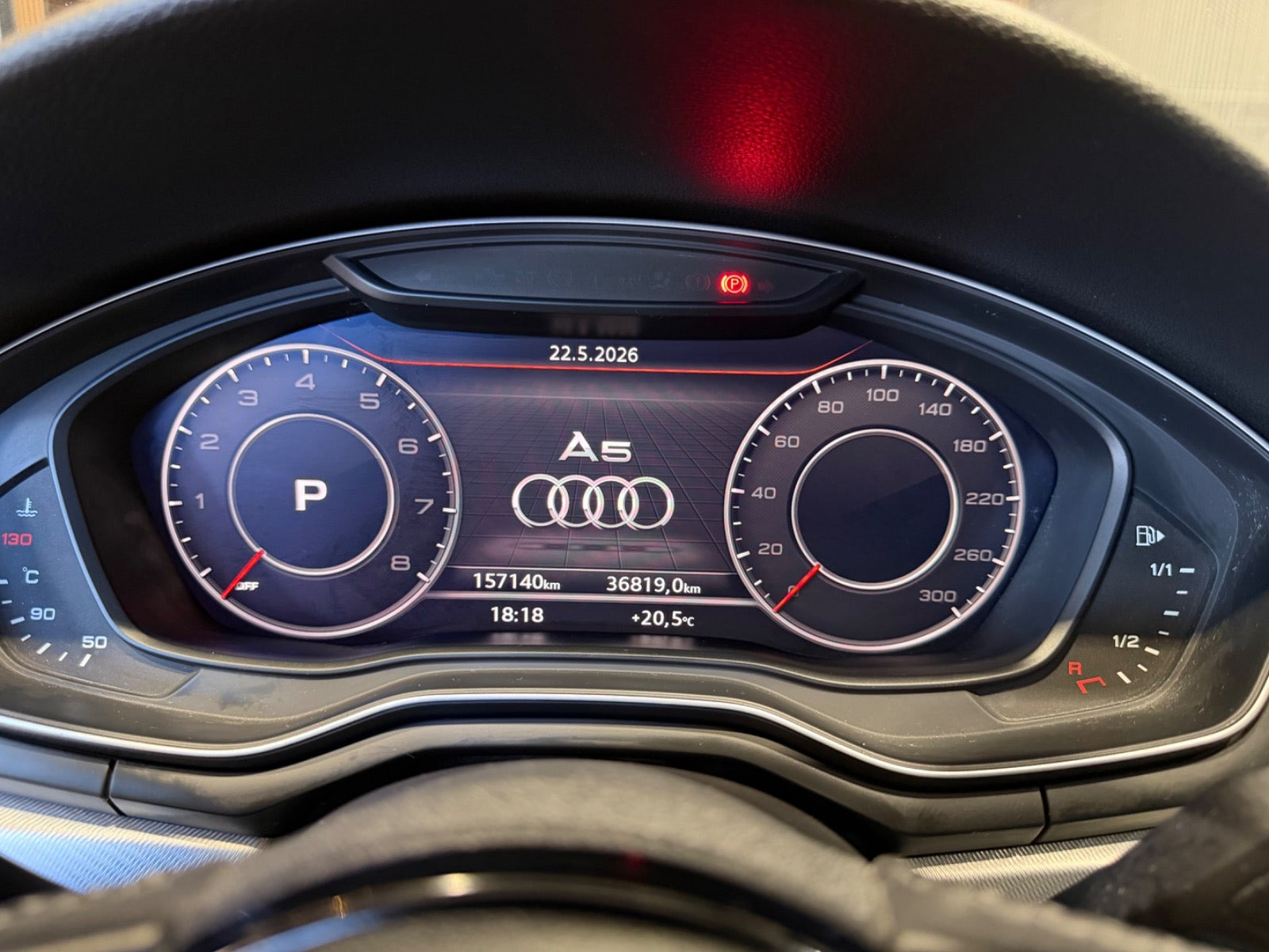 Hvid Audi A5 fra 2018