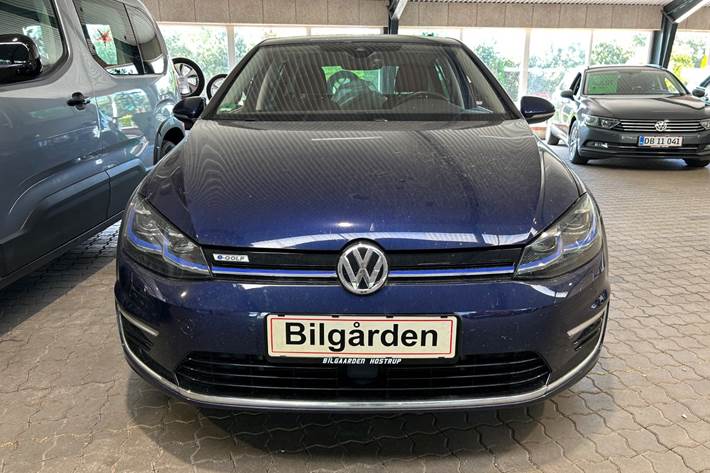 Blå VW e-Golf VII fra 2020