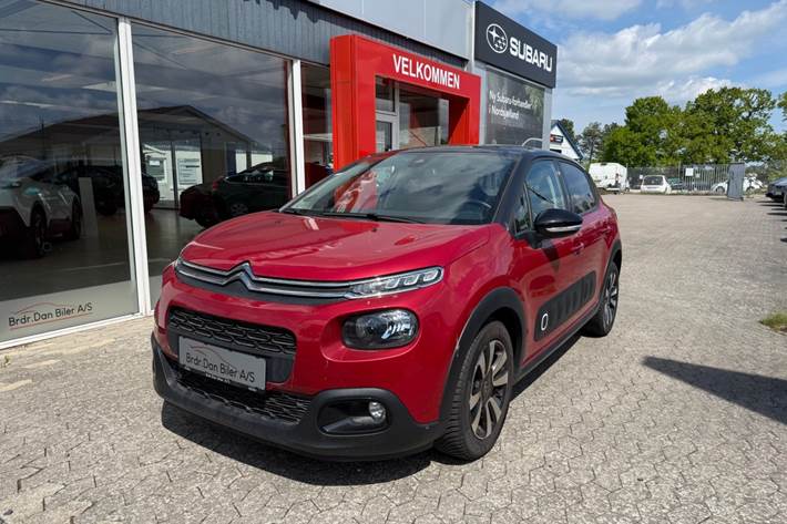 Rød Citroën C3 fra 2019