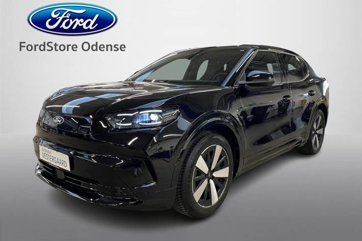 Sort Ford Capri fra 2025 set udefra