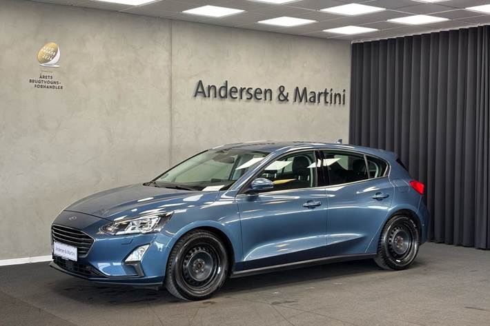 Blå Ford Focus fra 2020