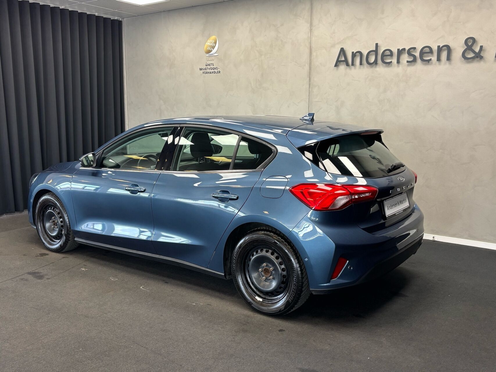 Blå Ford Focus fra 2020