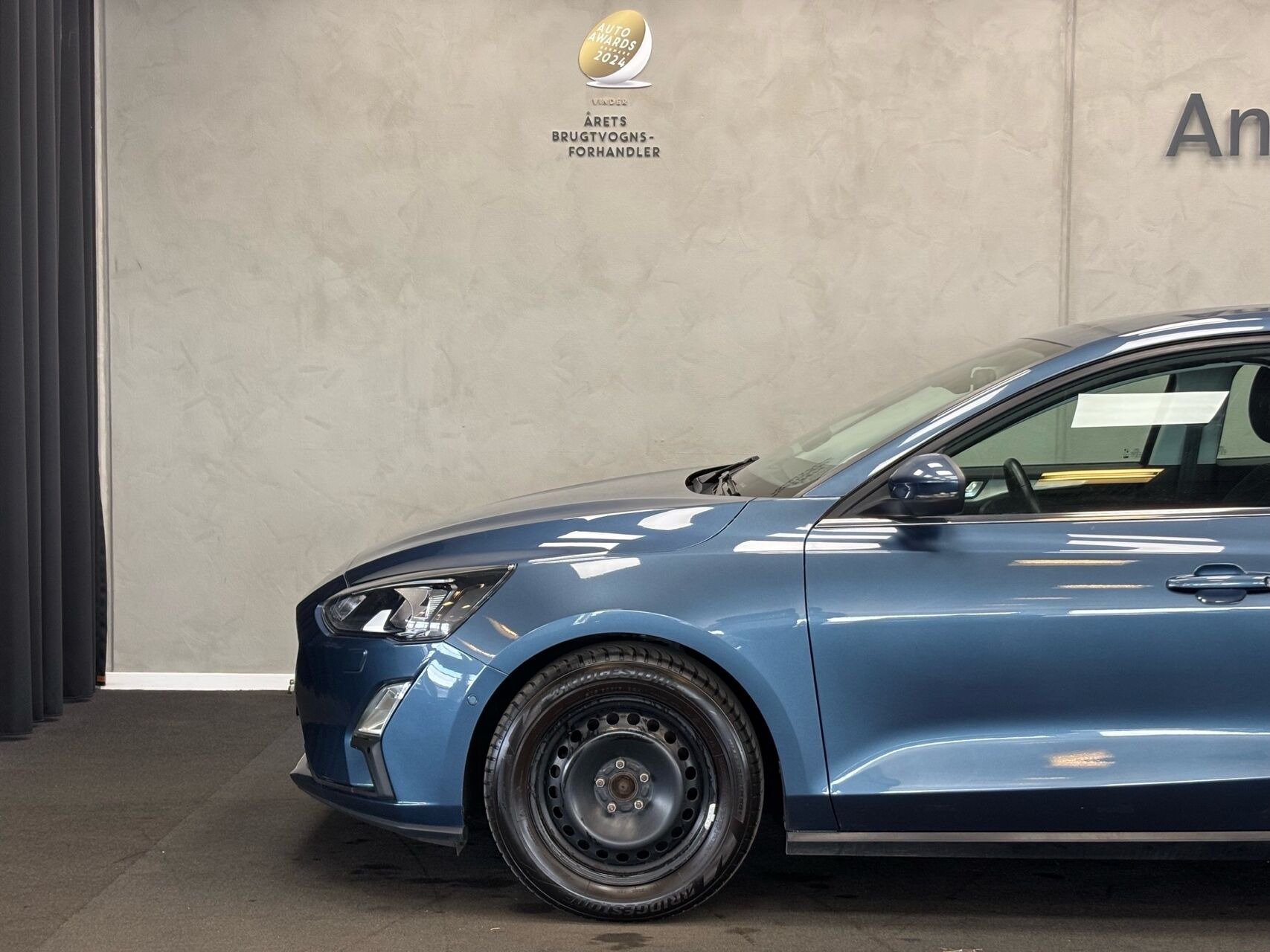 Blå Ford Focus fra 2020