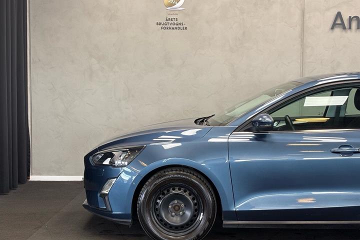 Blå Ford Focus fra 2020