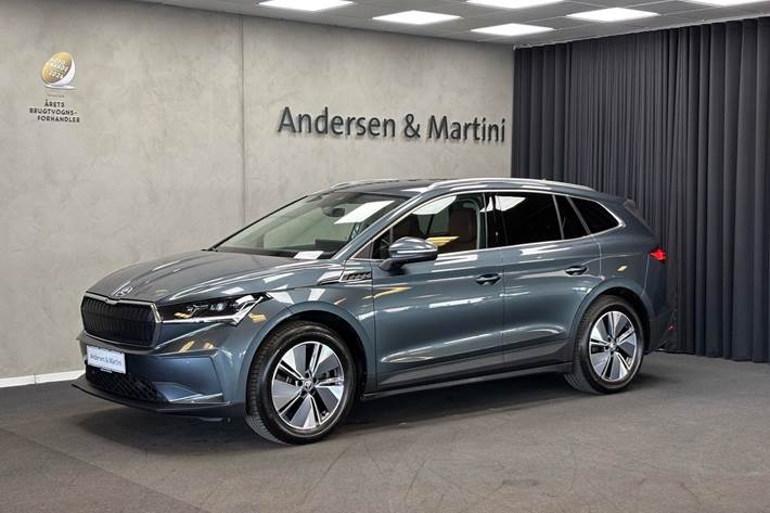 Grå Skoda Enyaq fra 2021