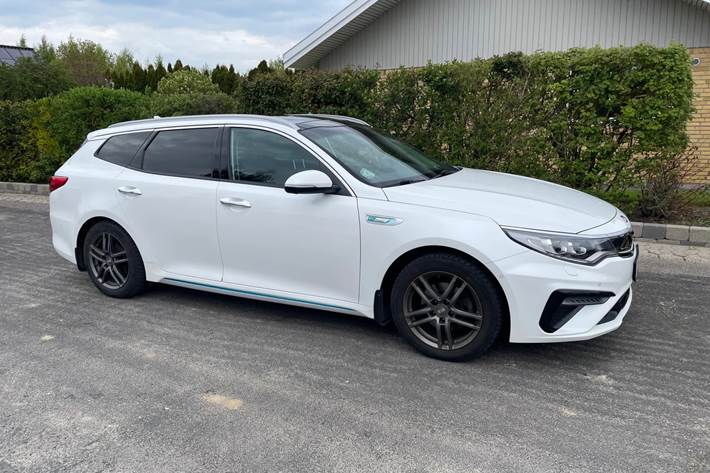 Hvid Kia Optima fra 2019