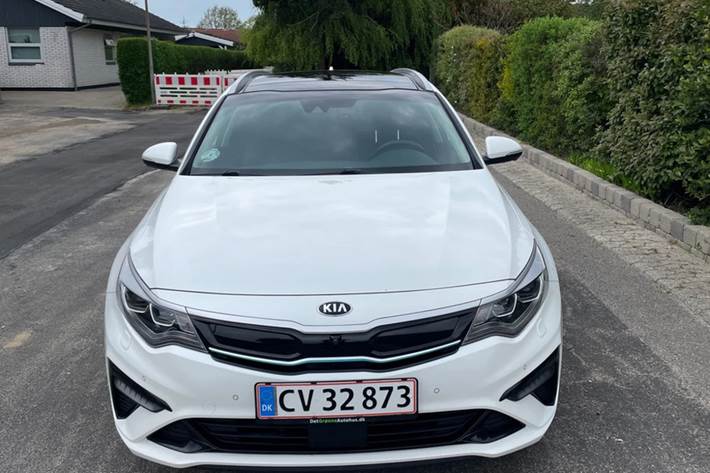 Hvid Kia Optima fra 2019