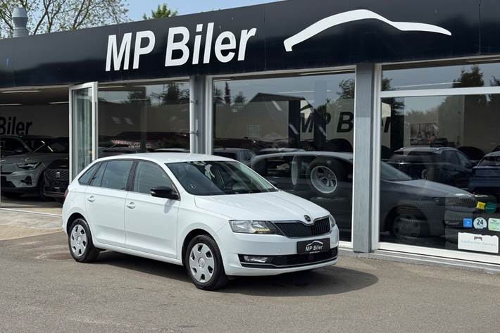 Hvid Skoda Rapid fra 2018