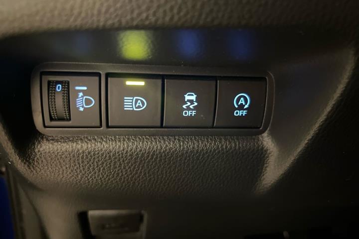Blå Toyota Aygo X fra 2023
