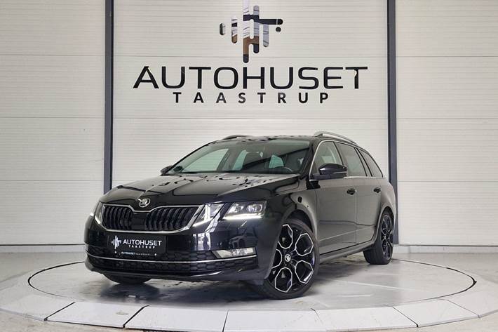 Sort Skoda Octavia fra 2019