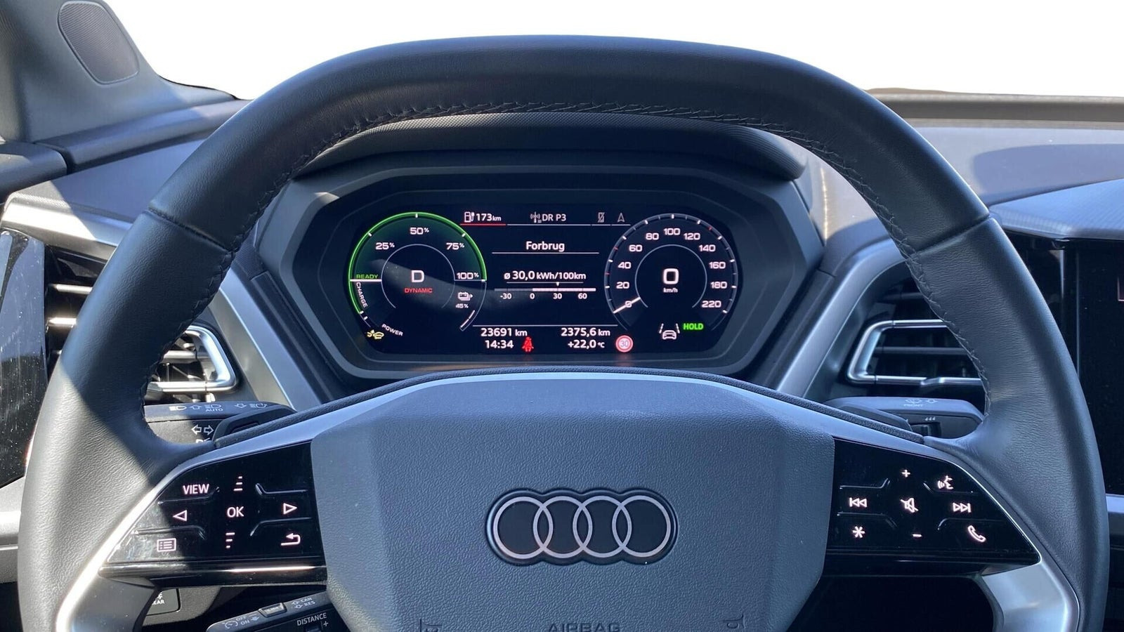Sort Audi Q4 e-tron fra 2025
