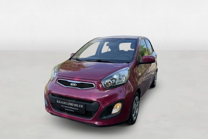 Grøn Kia Picanto fra 2014 set udefra