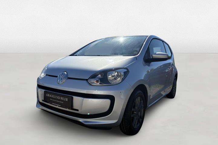 Grøn VW UP! fra 2013 set udefra