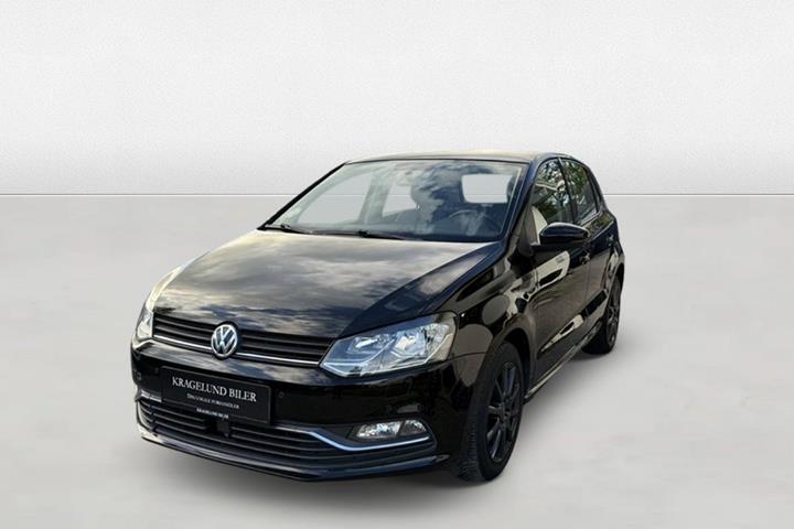 Grøn VW Polo fra 2015 set udefra
